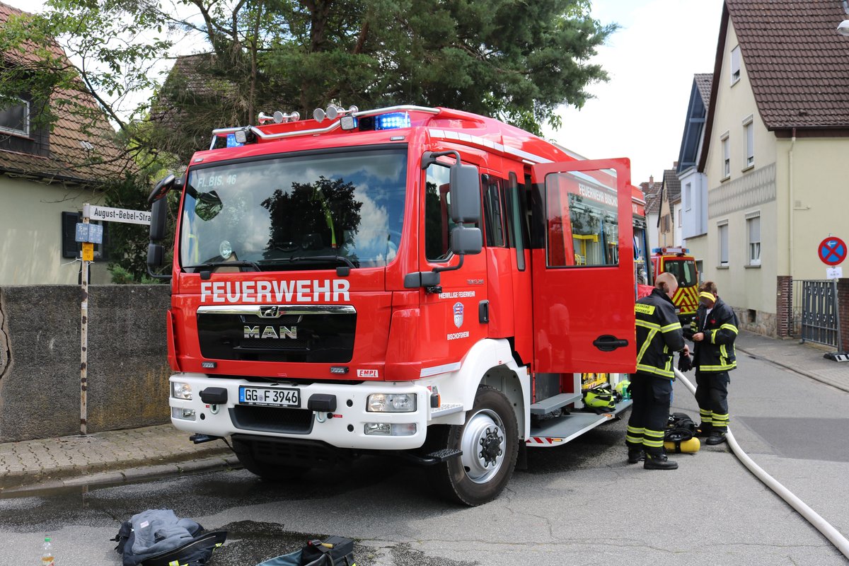 Feuerwehr Bischofsheim MAN TGM HLF20 am 16.06.19 beim Tag der offenen Tür 