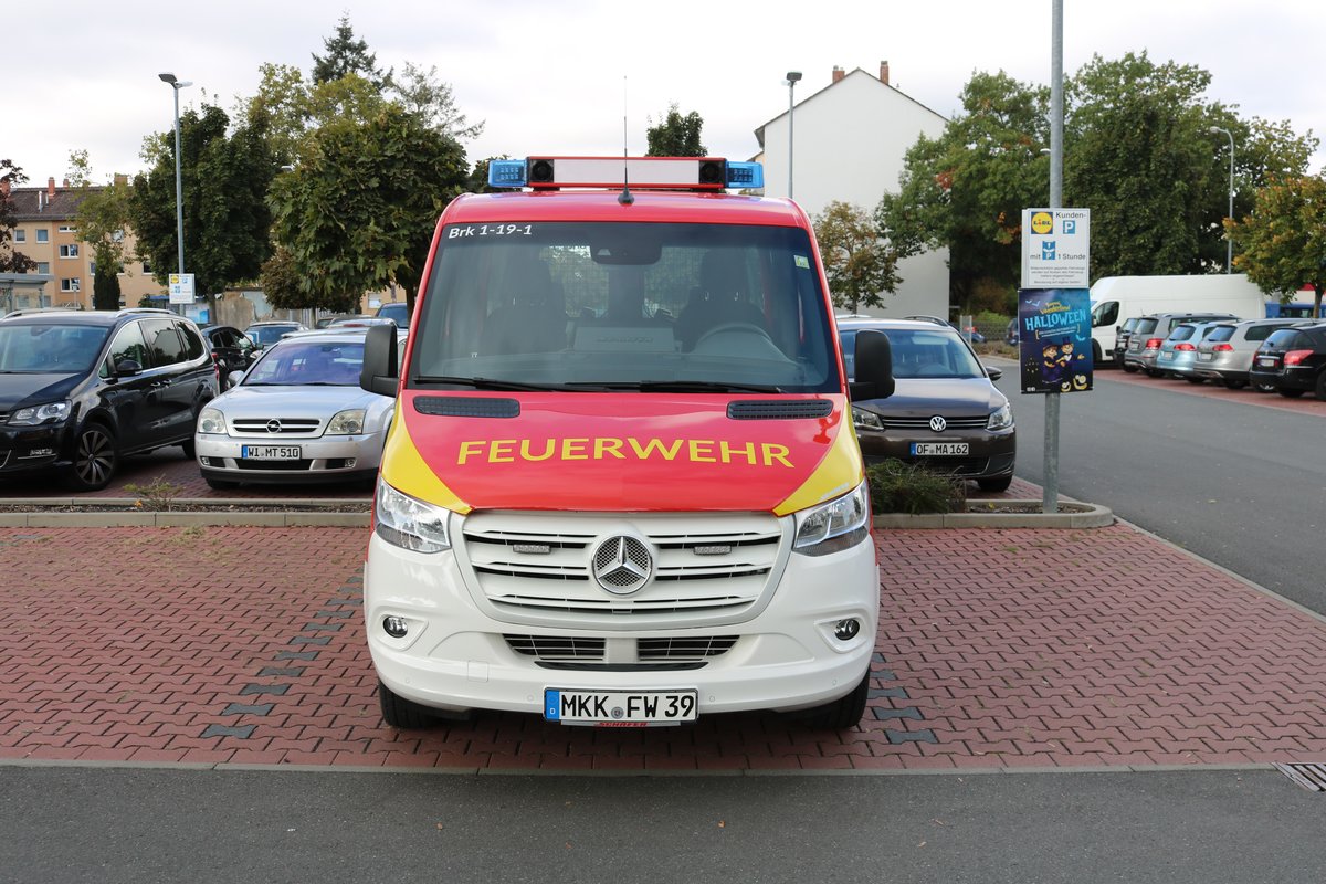 Feuerwehr Bruchköbel Mercedes Benz Sprinter MTW am 03.10.19 beim Tag der offenen Tür der Feuerwehr Langen (Hessen)