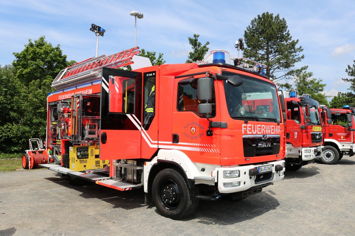 Feuerwehr Darmstadt Griesheim HLF20 am 26.05.19 beim Kreisfeuerwehrtag in Michelstadt (Odenwald)