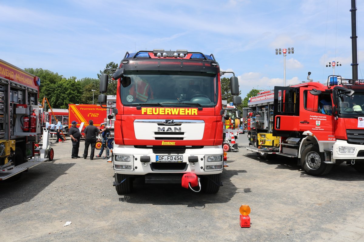 Feuerwehr Dreieich Sprendlingen MAN TGM RW-Kran am 26.05.19 beim Kreisfeuerwehrtag in Michelstadt (Odenwald)