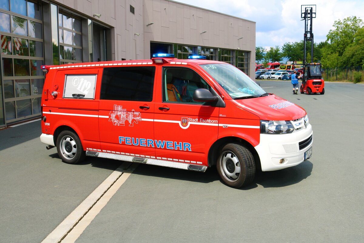 Feuerwehr Eschborn VW T5 VRW (Florian Eschborn 1-50) am 09.07.22 bei einen Fototermin