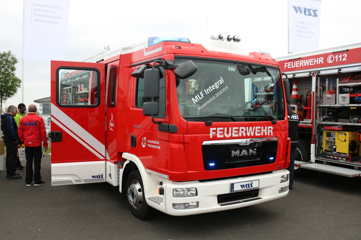 Feuerwehr Friesenheim MAN TGL MLF am 18.05.18 auf der RettMobil in Fulda