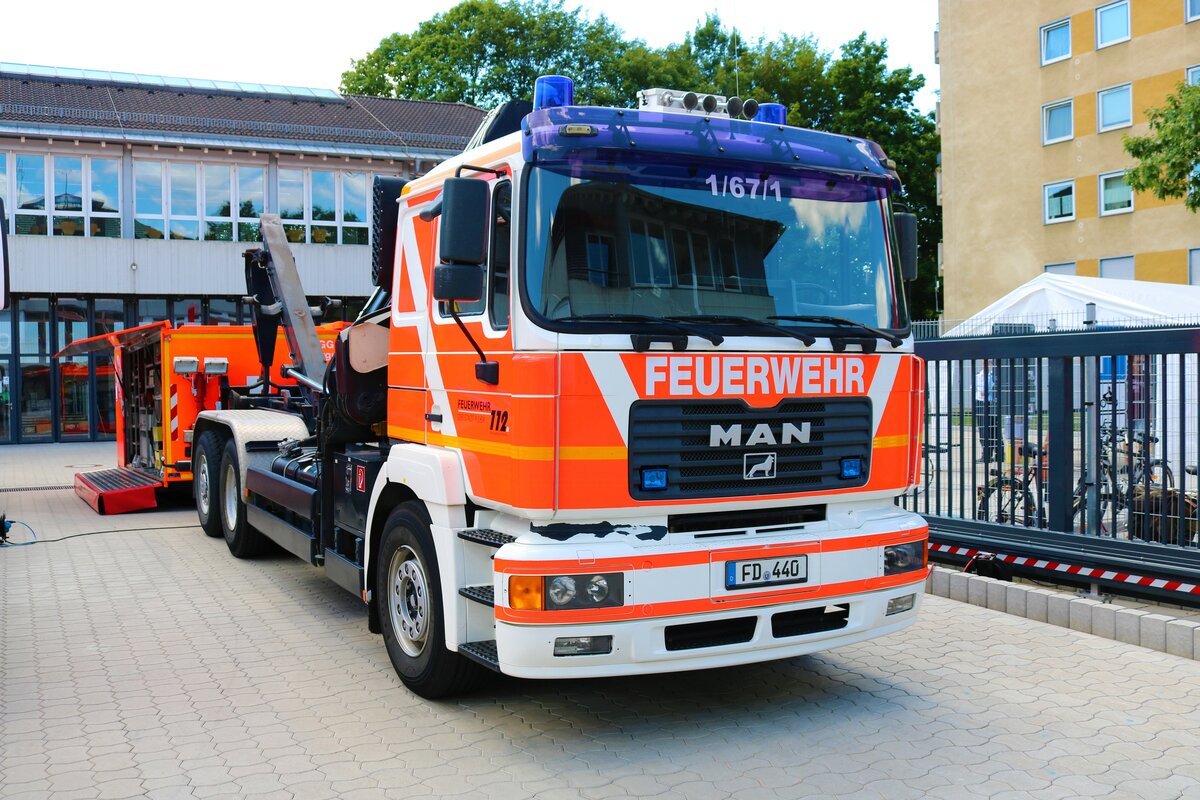 Feuerwehr Fulda MAN WLF am 03.07.22 beim Tag der offenen Tür
