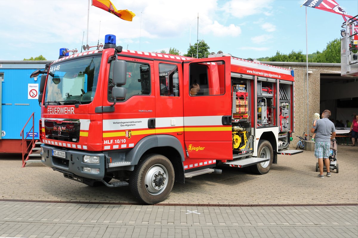 Feuerwehr Gau Algesheim MAN TGM HLF10/10 (G-A 4-45) am 10.06.18 beim Tag der offenen Tür