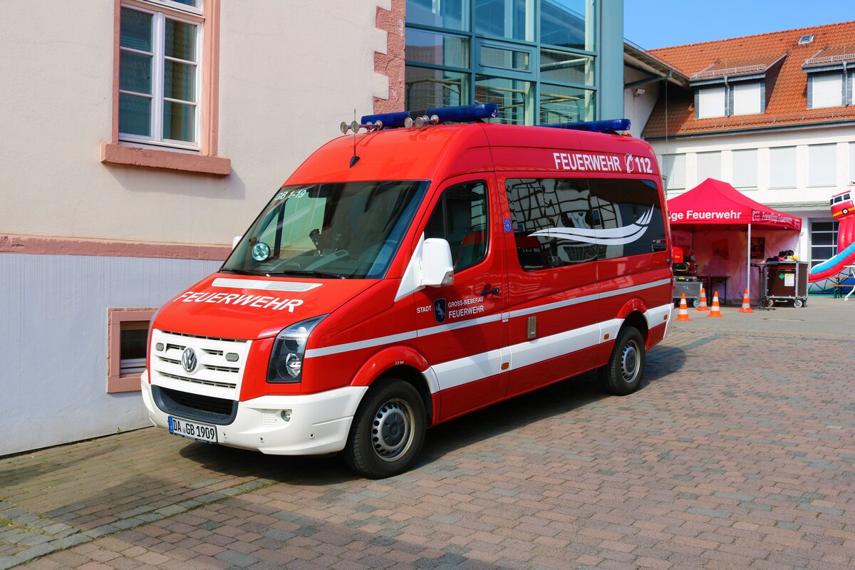 Feuerwehr Groß Bieberau VW Crafter MTW am 08.05.22 beim Tag der offenen Tür