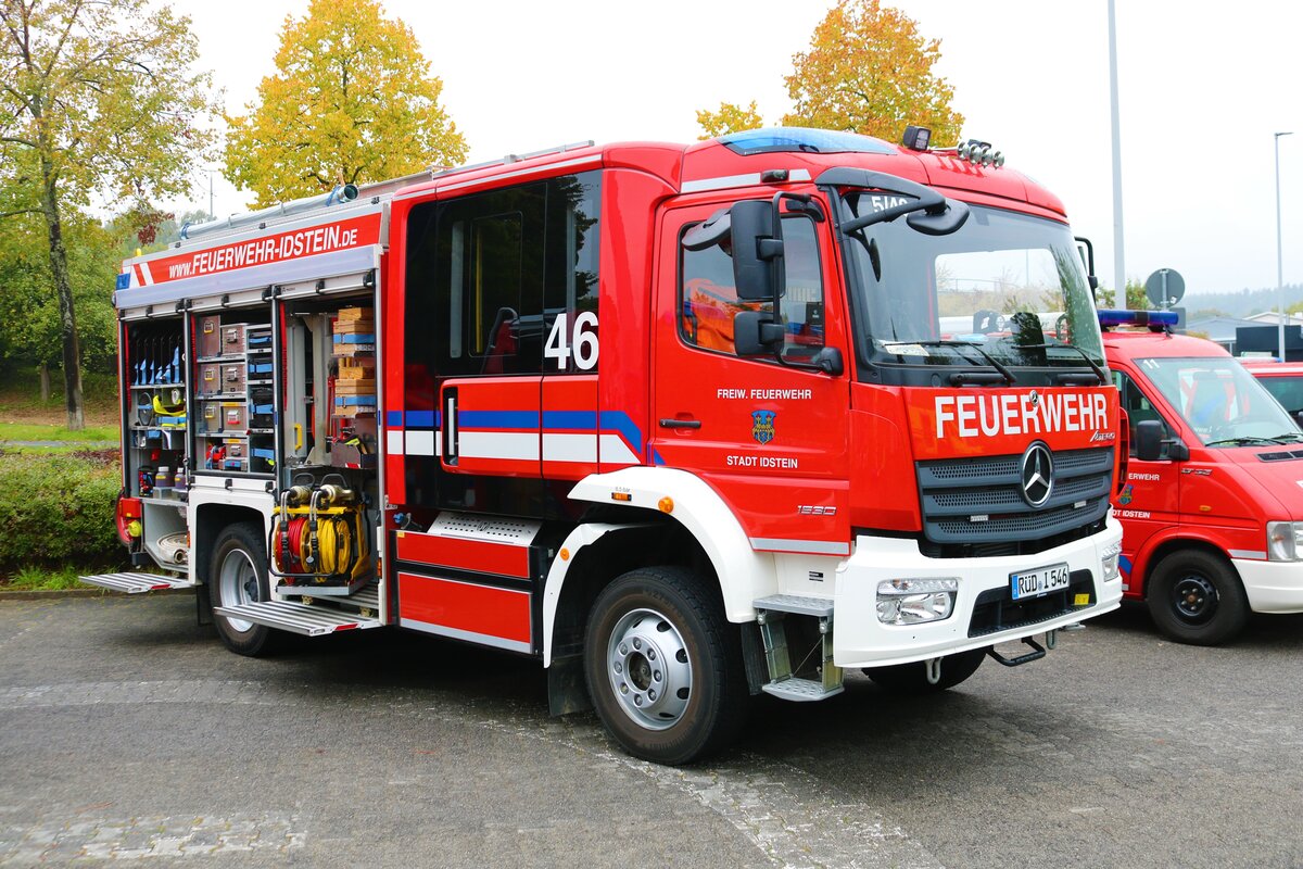 Feuerwehr Idtstein Mercedes Benz Magirus HLF20/16 am 25.09.22 beim Tag der offenen Tür