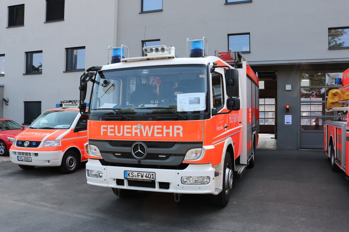 Feuerwehr Kassel Mercedes Benz Atego HLF20/16 am 25.08.19 beim Tag der offenen Tür