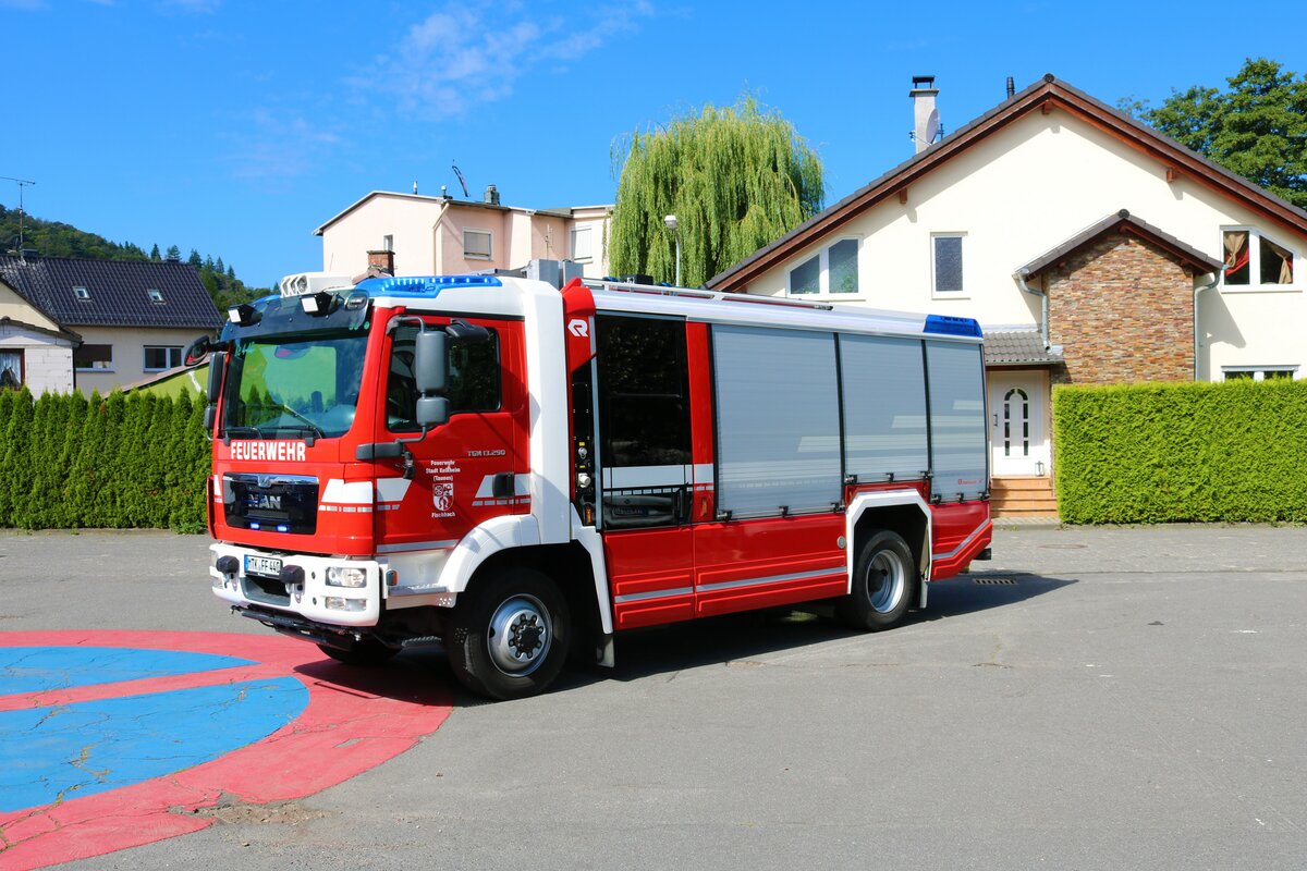 Feuerwehr Kelkheim MAN TGM StlF am 14.08.21 bei einen Fototermin