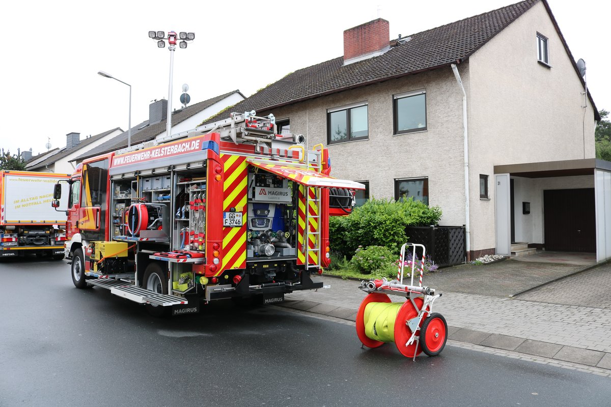 Feuerwehr Kelsterbach MAN TGM HLF20 am 16.06.19 beim Kreisfeuerwehrtag in Mörfelden 