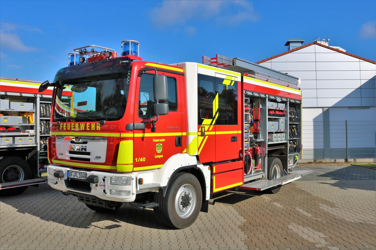 Feuerwehr Langen (Hessen) MAN TGM StlF am 03.10.19 beim Tag der offenen Tür 