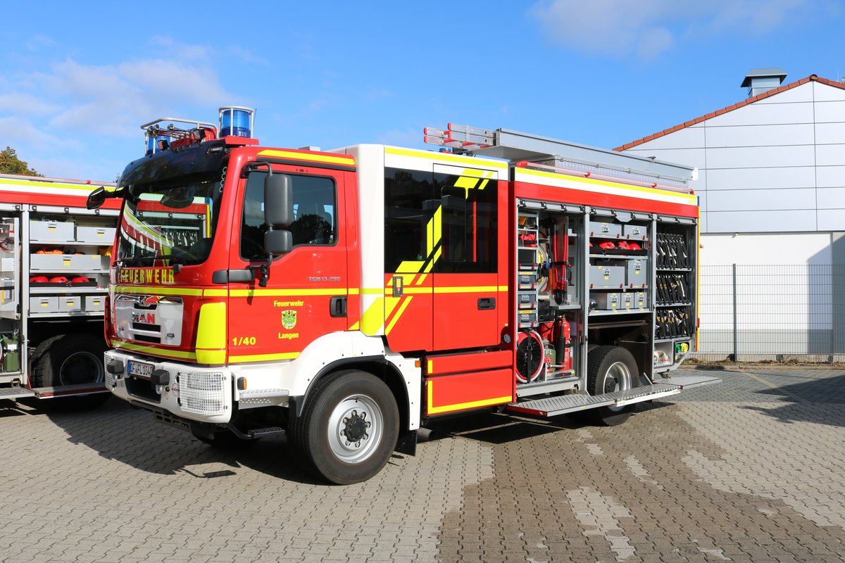 Feuerwehr Langen (Hessen) MAN TGM StlF am 03.10.19 beim Tag der offenen Tür 