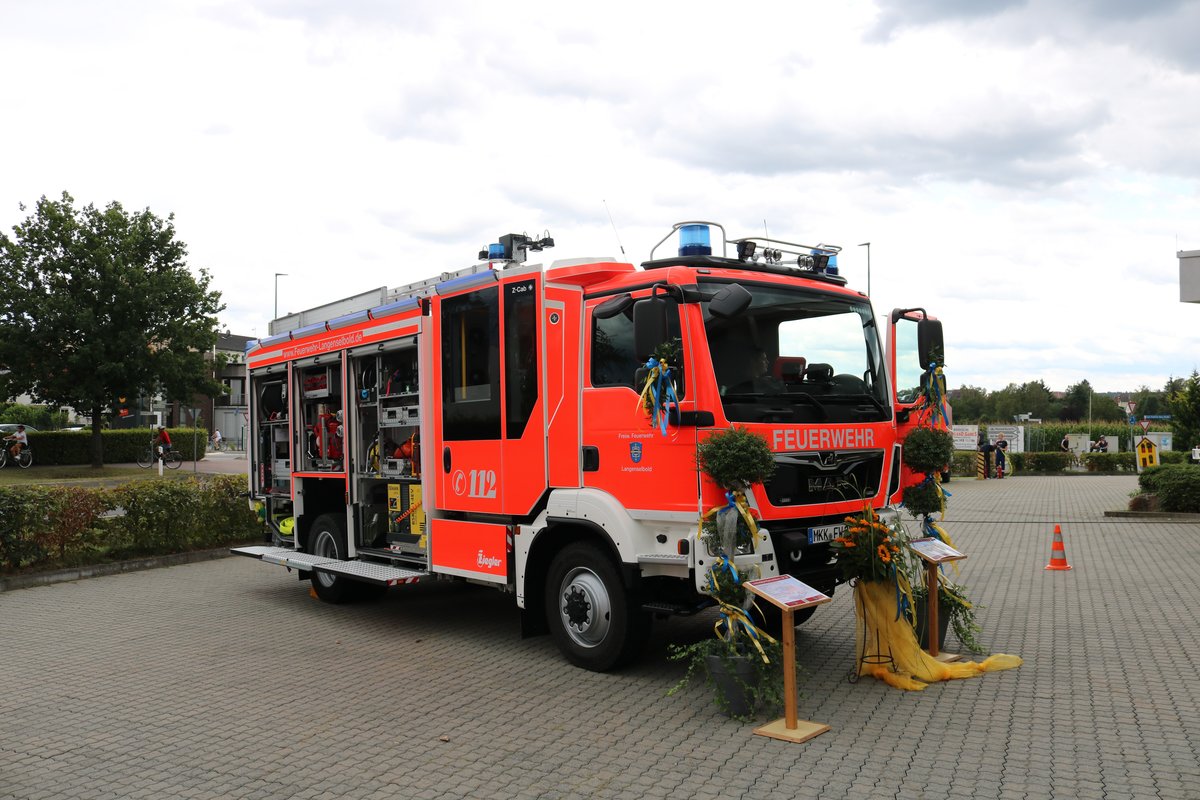 Feuerwehr Langenselbold neues MAN TGM Ziegler StlF am 18.08.19 beim Tag der offenen Tür 