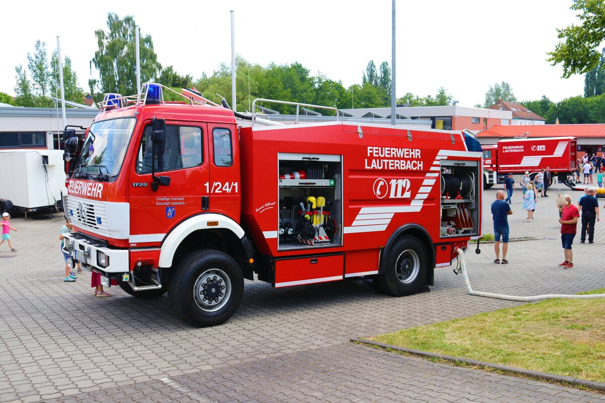 Feuerwehr Lauterbach Mercedes Benz TLF24/48 beim Tag der offenen Tür am 11.06.23