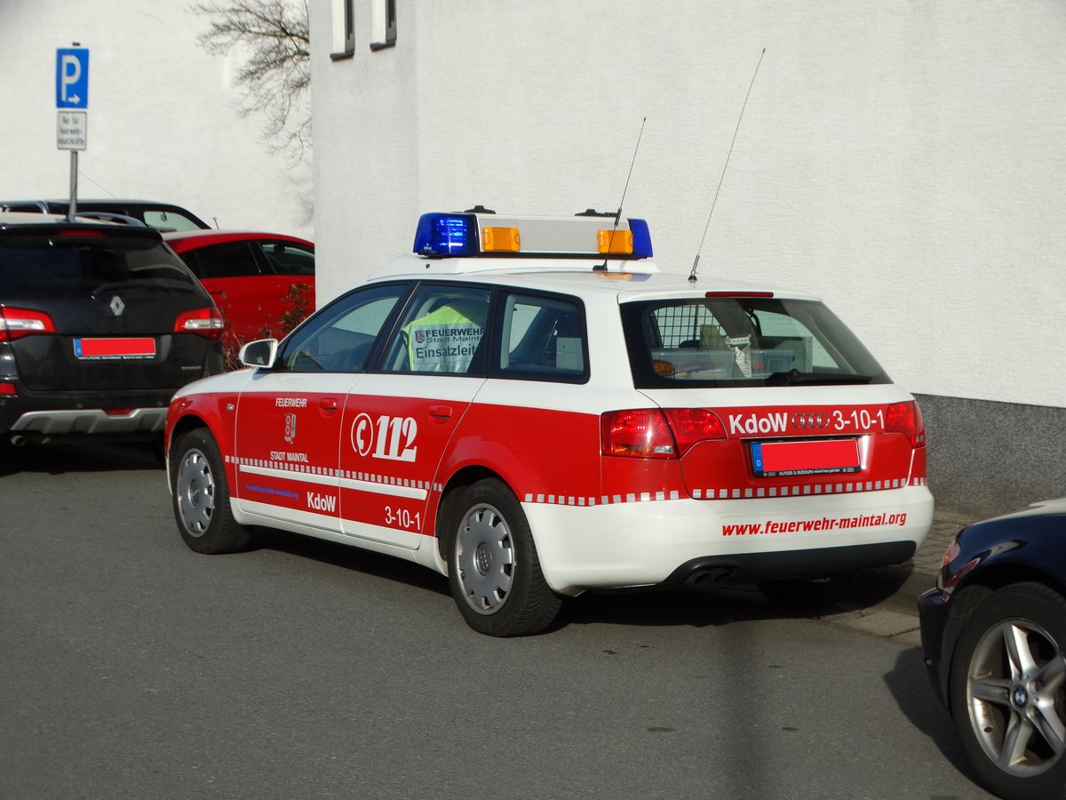 Feuerwehr Maintal Audi A4 KdoW3 (Florian Maintal 3-10-1) am 25.02.17 in Maintal