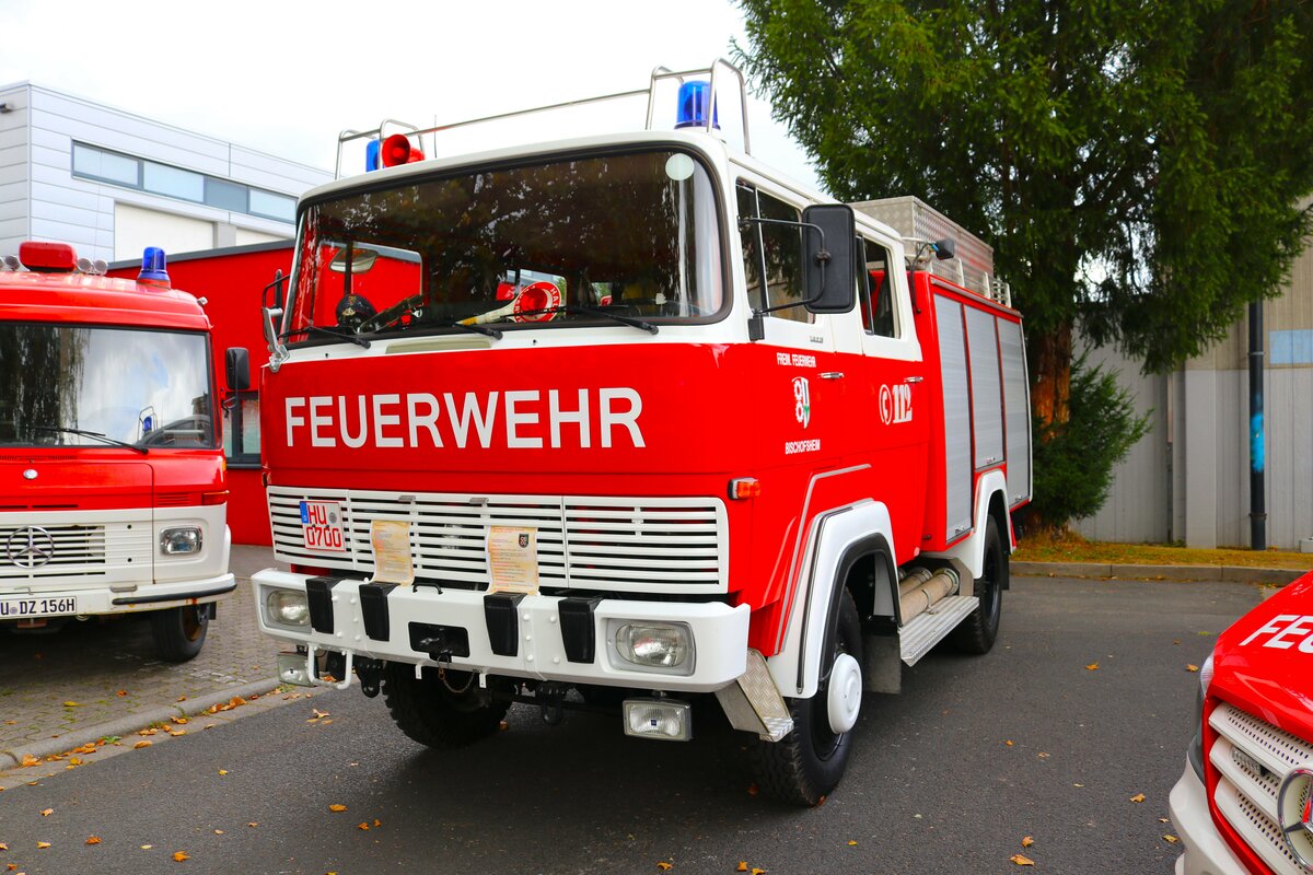 Feuerwehr Maintal Bischofsheim Magirus Deutz LF am 03.10.23 beim Tag der offenen Tür der Feuerwehr Bad Vilbel 