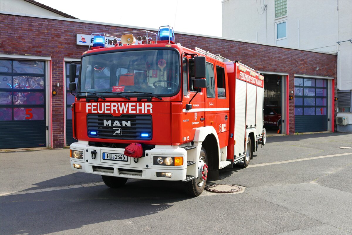Feuerwehr Maintal Dörnigheim MAN HLF16 (Florian Maintal 1-44-1) am 08.07.23 bei einen Fototermin. Danke für das tolle Shooting