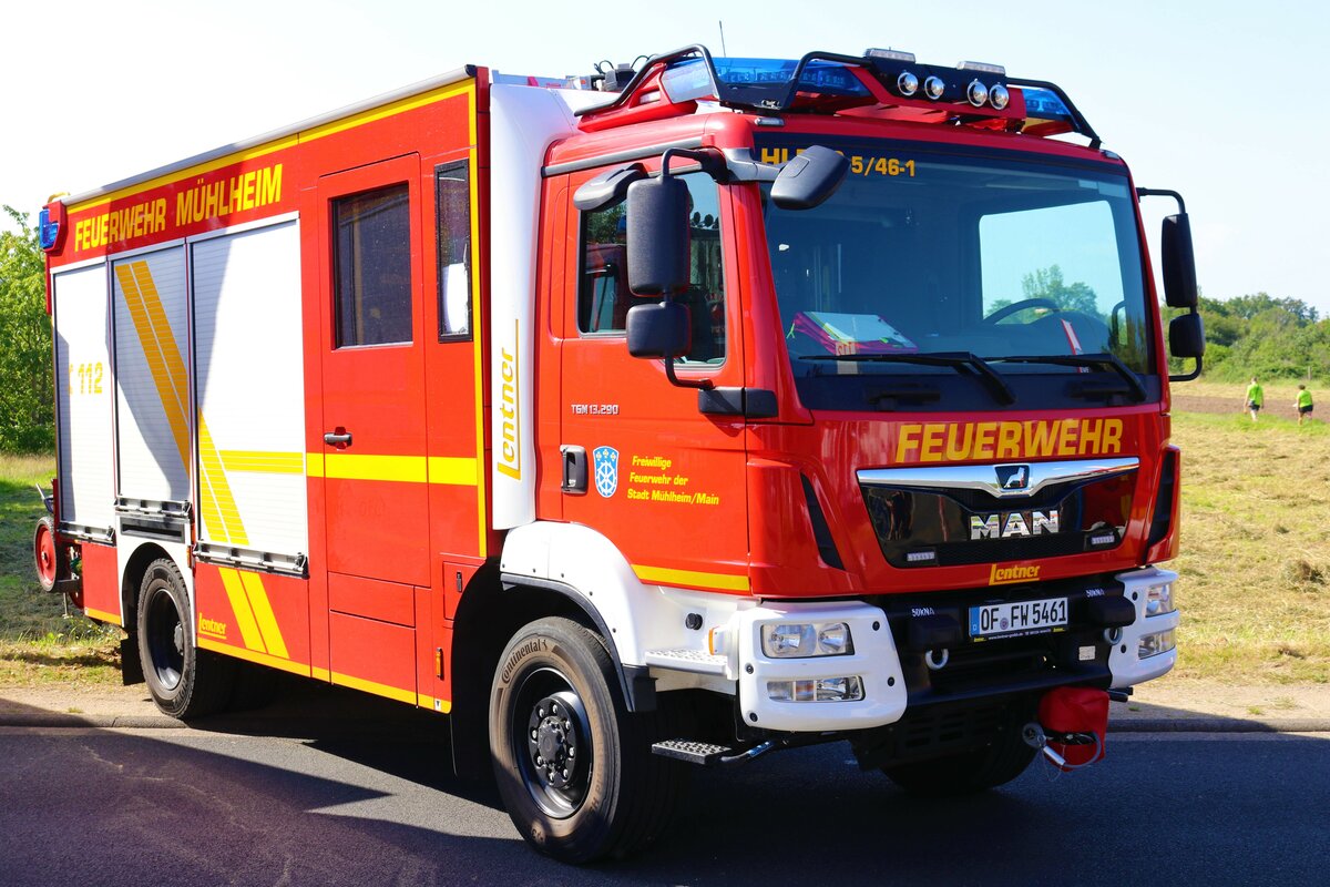 Feuerwehr Mühlheim am Main MAN TGM HLF20/16 am 10.09.23 beim 150 Jährigen Jubiläum