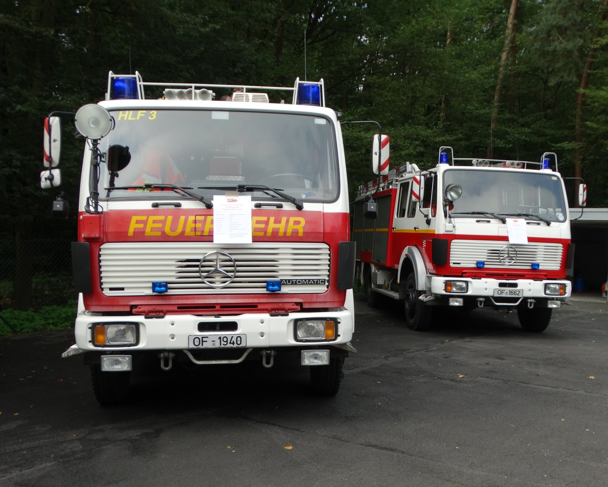 Feuerwehr Neu-Isenburg Zeppelinheim Mercedes Benz HLF3 und SW2000 am 27.08.17