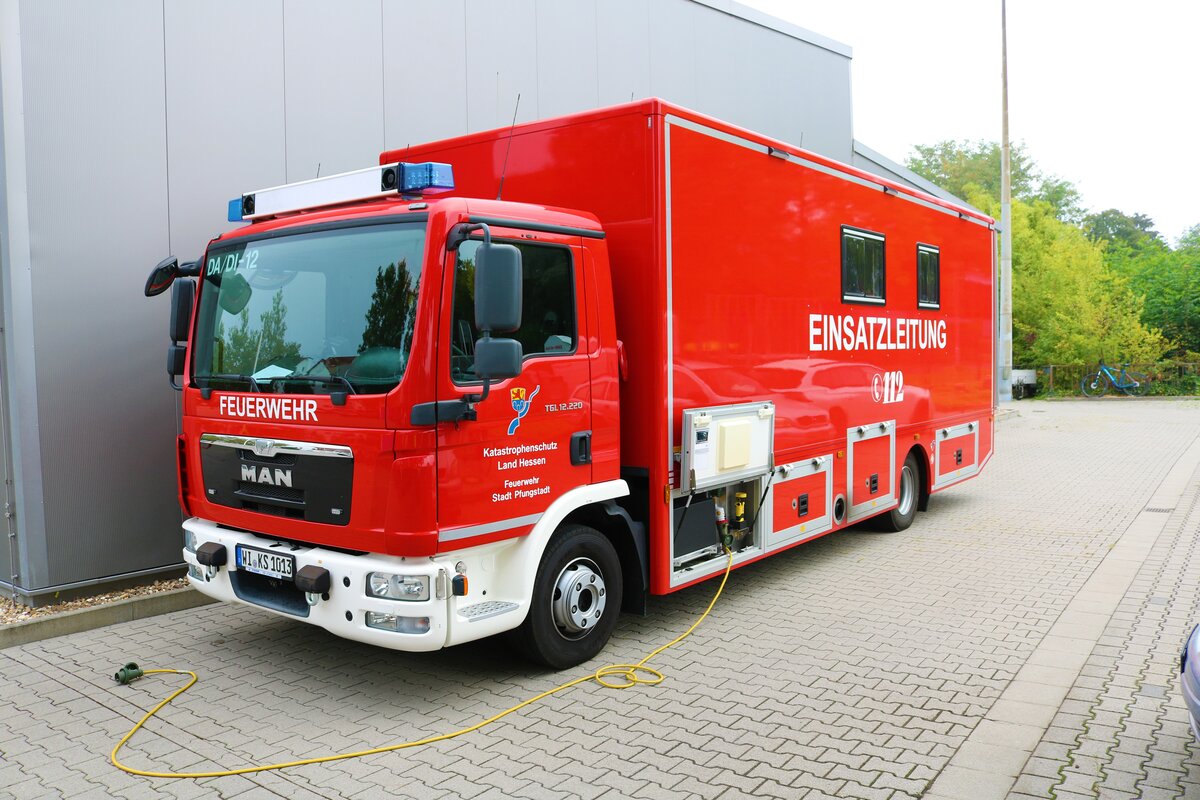 Feuerwehr Pfungstadt MAN TGM ELW2 am 04.09.22 beim Tag der offenen Tür