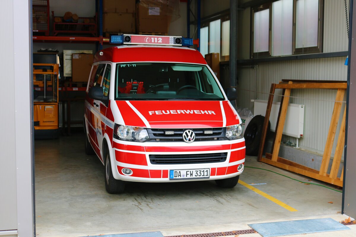 Feuerwehr Pfungstadt VW T5 ELW am 04.09.22 beim Tag der offenen Tür
