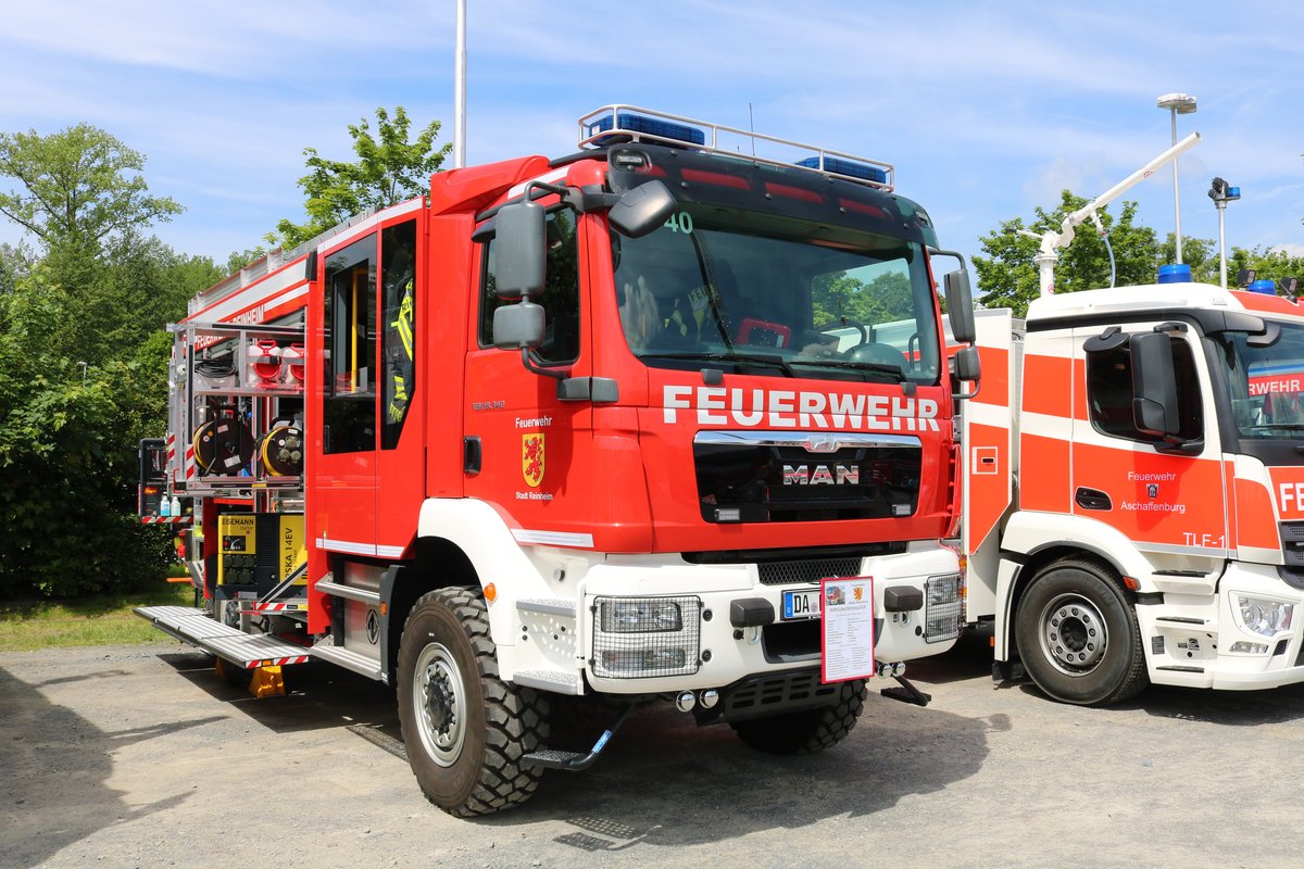 Feuerwehr Reinheim MAN TGM StlF 20/30 am 26.05.19 beim Kreisfeuerwehrtag in Michelstadt (Odenwald)