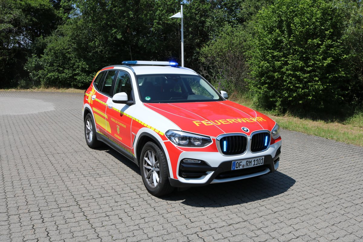 Feuerwehr Rödermark BMW X3 KdoW am 08.06.19 bei einen Fototermin 