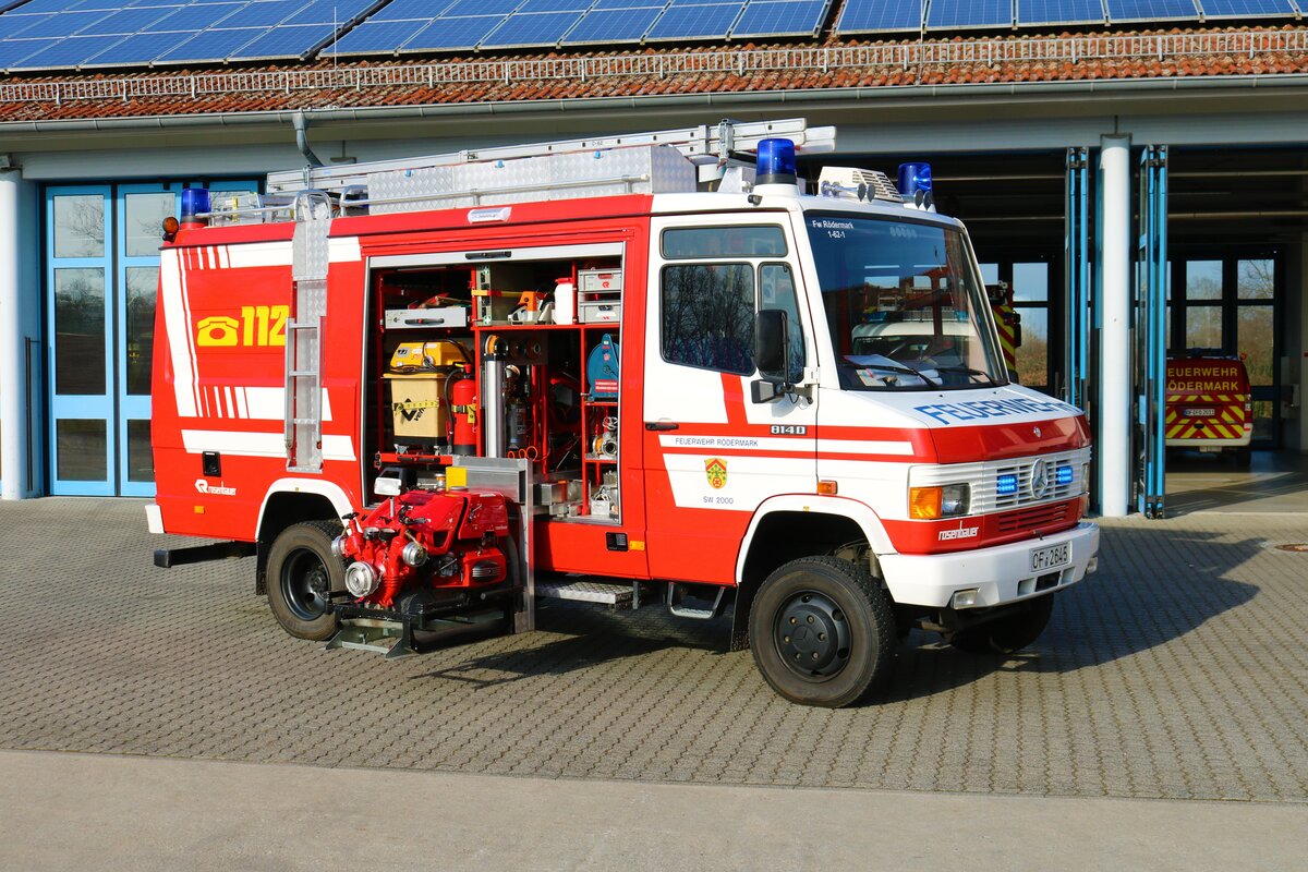 Feuerwehr Rödermark Mercedes Benz Vario SW2000 (Florian Rödermark 1/62-1) am 22.02.23 bei einen Fototermin
