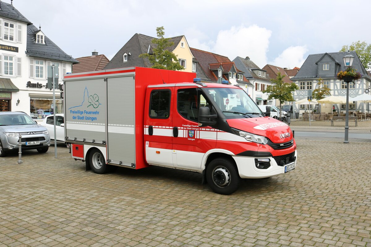 Feuerwehr Usingen im Taunus IVECO Daily TSF-W am 28.08.21 bei der Fahrzeugvorstellung