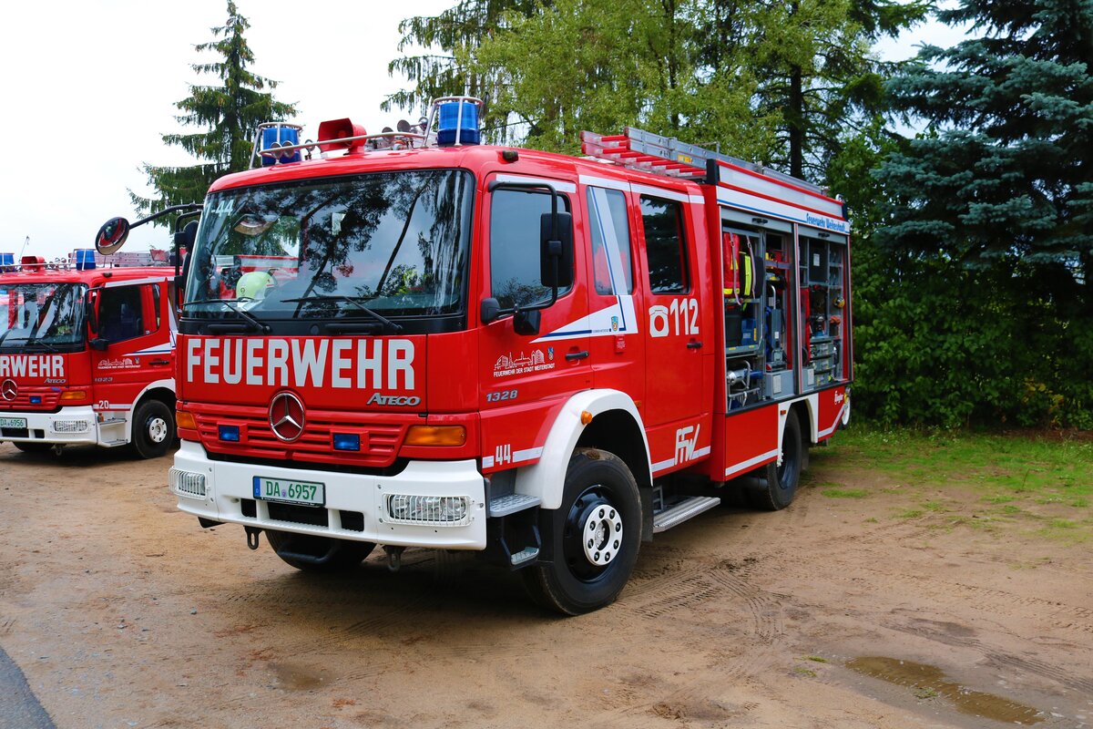 Feuerwehr Weiterstadt Mercedes Benz Atego HLF20 am 25.09.22 beim Tag der offenen Tür