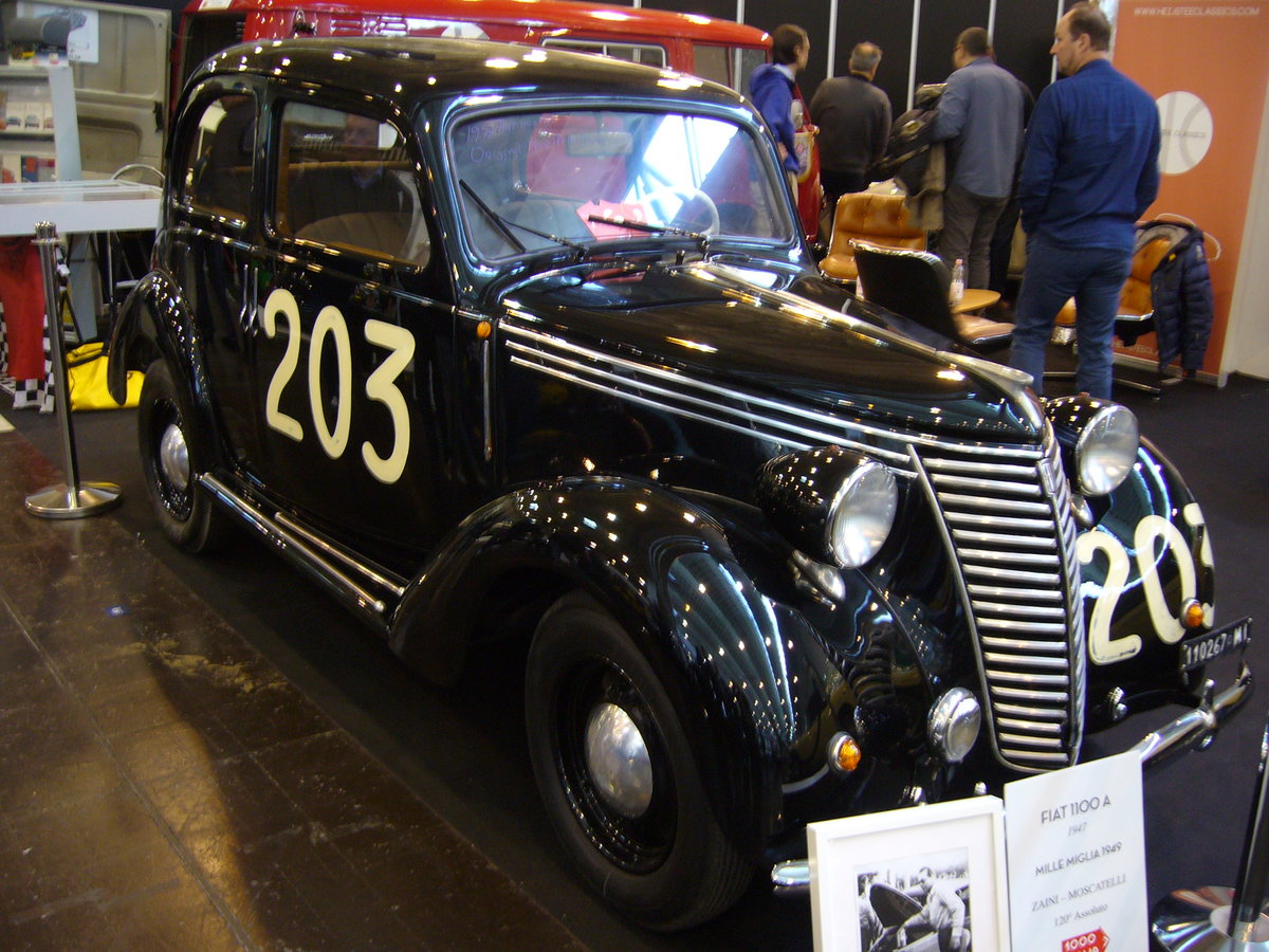 Fiat 1100A, gebaut von 1939 bis 1948. Der 