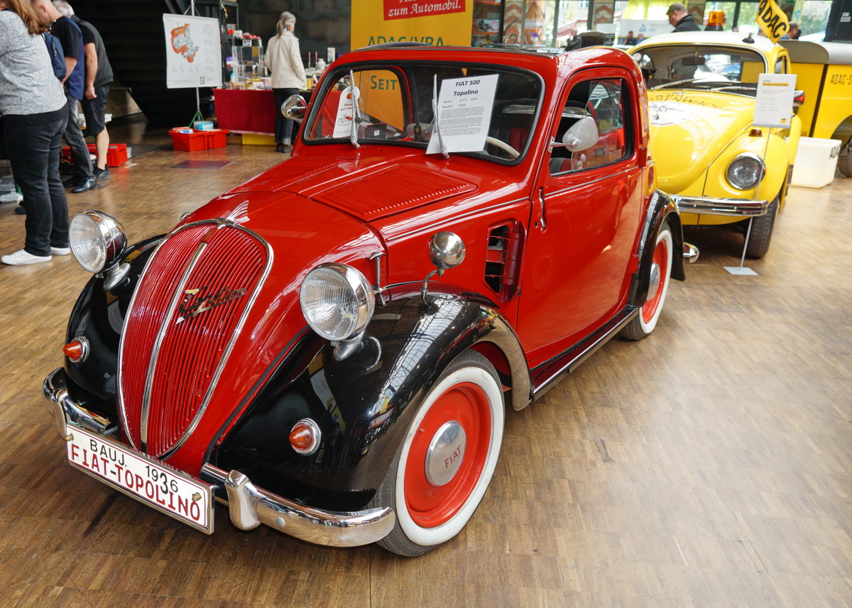 FIAT 500 Topolino. Baujahr 1936. 570ccm und 14PS. Foto:32. Oldtimertage Berlin-Brandenburg; 13.05.2019