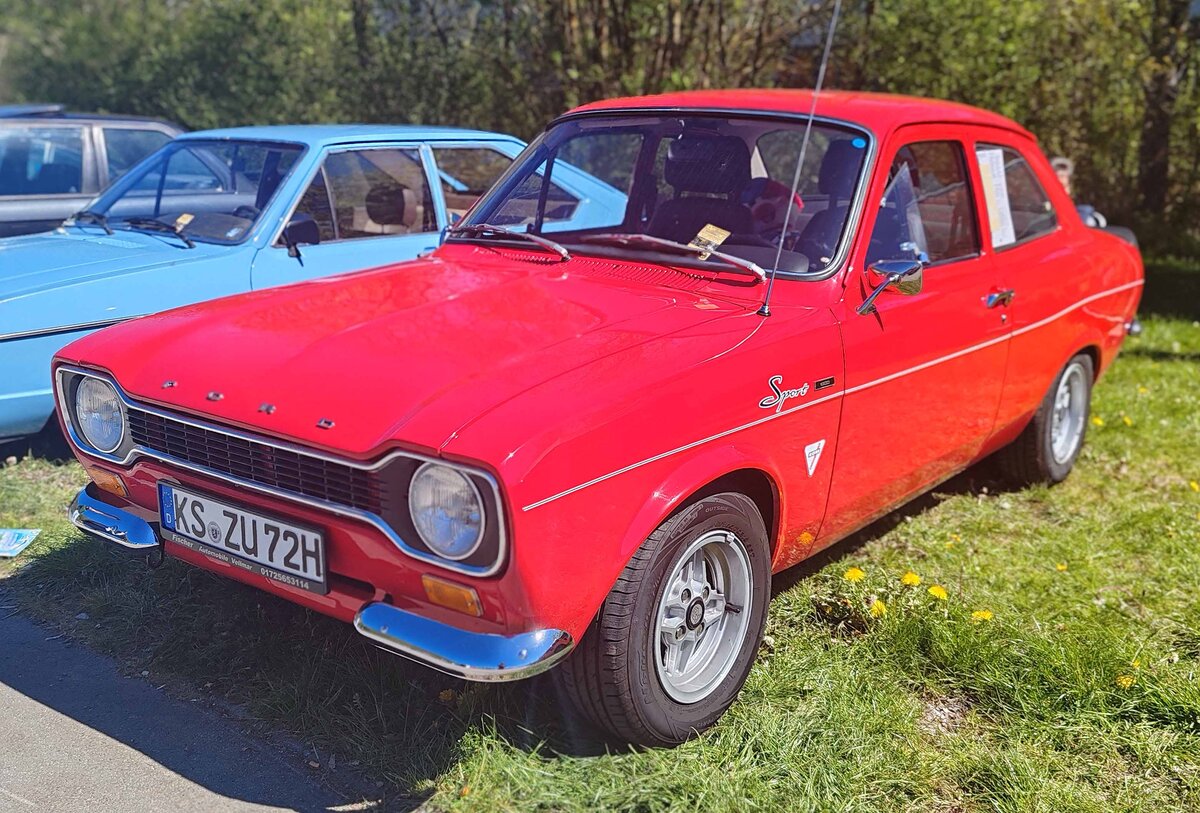 =Ford Escort, ausgestellt bei der Oldtimerveranstaltung in Frankenberg, 05-2026