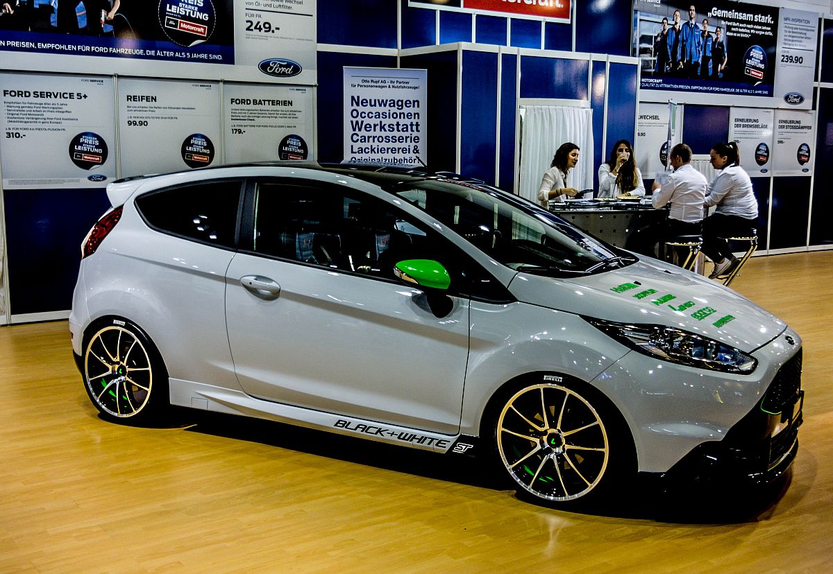 Ford Fiesta Tuning. Aufnahme: Auto Zürich 2014.