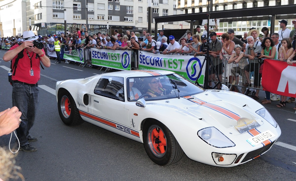 Ford GT40, bei der Fahrerparade am 13.6.2014 in Le Mans