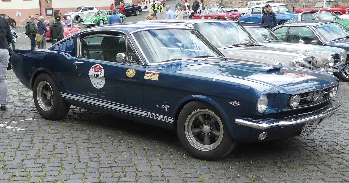 =Ford Mustang Fastback GT, Bj. 1966, 5014 ccm, 360 PS, unterwegs in Fulda anl. der SACHS-FRANKEN-CLASSIC im Juni 2019