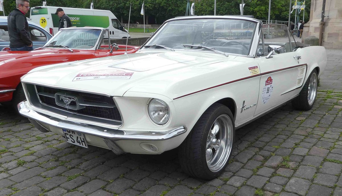 =Ford Mustang, gesehen in Fulda anl. der SACHS-FRANKEN-CLASSIC im Juni 2019