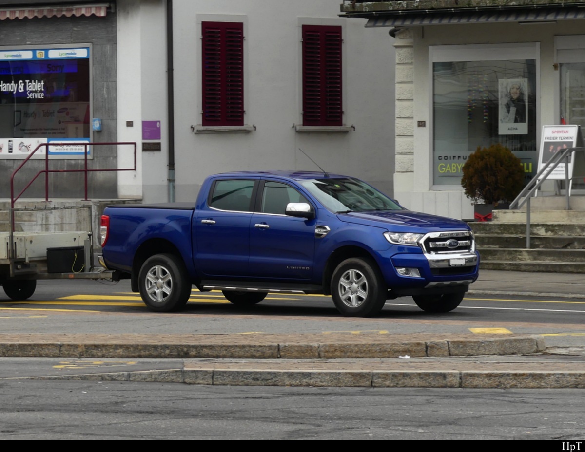 Ford Ranger Limidet unterwegs in Schwyz am 06.02.2021