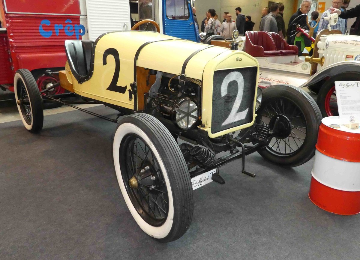 =Ford T Hill Racer, Bj. 1917, 2884 ccm, 50 PS steht bei den Retro Classics in Stuttgart, 03-2019