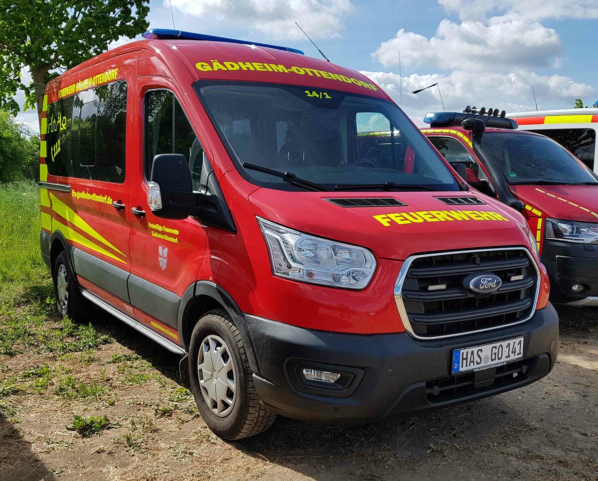=Ford Transit als MTW der Feuerwehr GÄDHEIM-OTTENDORF, gesehen bei der RettMobil im Mai 2022
