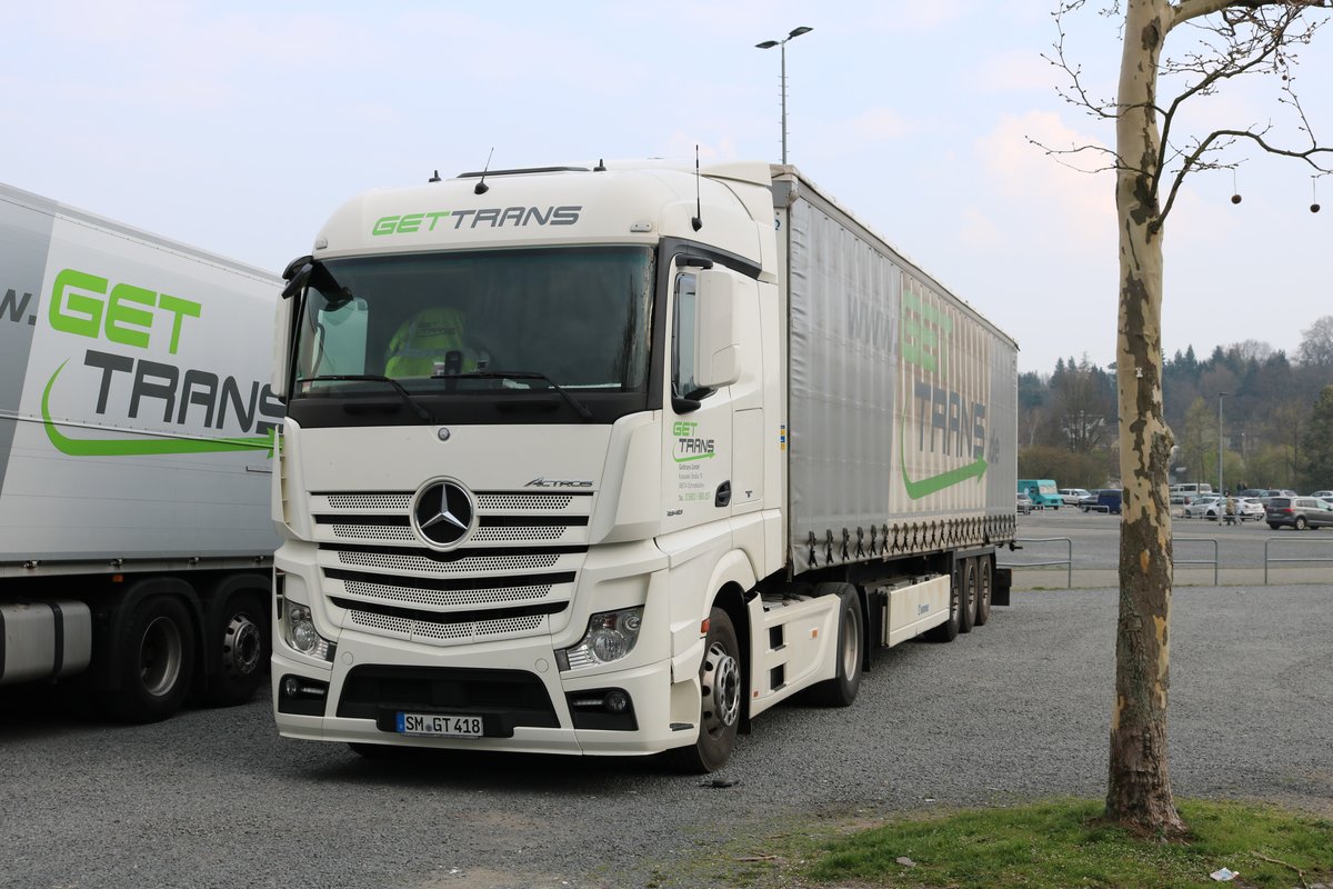 GetTrans Mercedes Benz Actros Sattelzug am 31.03.19 in Bad Vilbel 