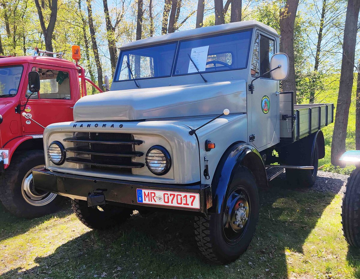 =Hanomag AL 28 mit Ladepritsche, ausgestellt bei der Oldtimerschau in Wasenberg, 05-2025