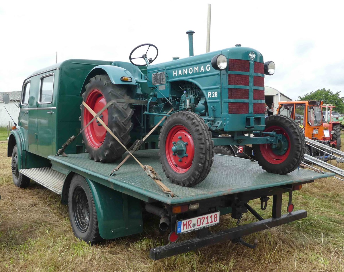 =Hanomag R 28, ausgestellt bei der Oldtimeraustellung vom Landmännerverein Bermuthshain im Juni 2019