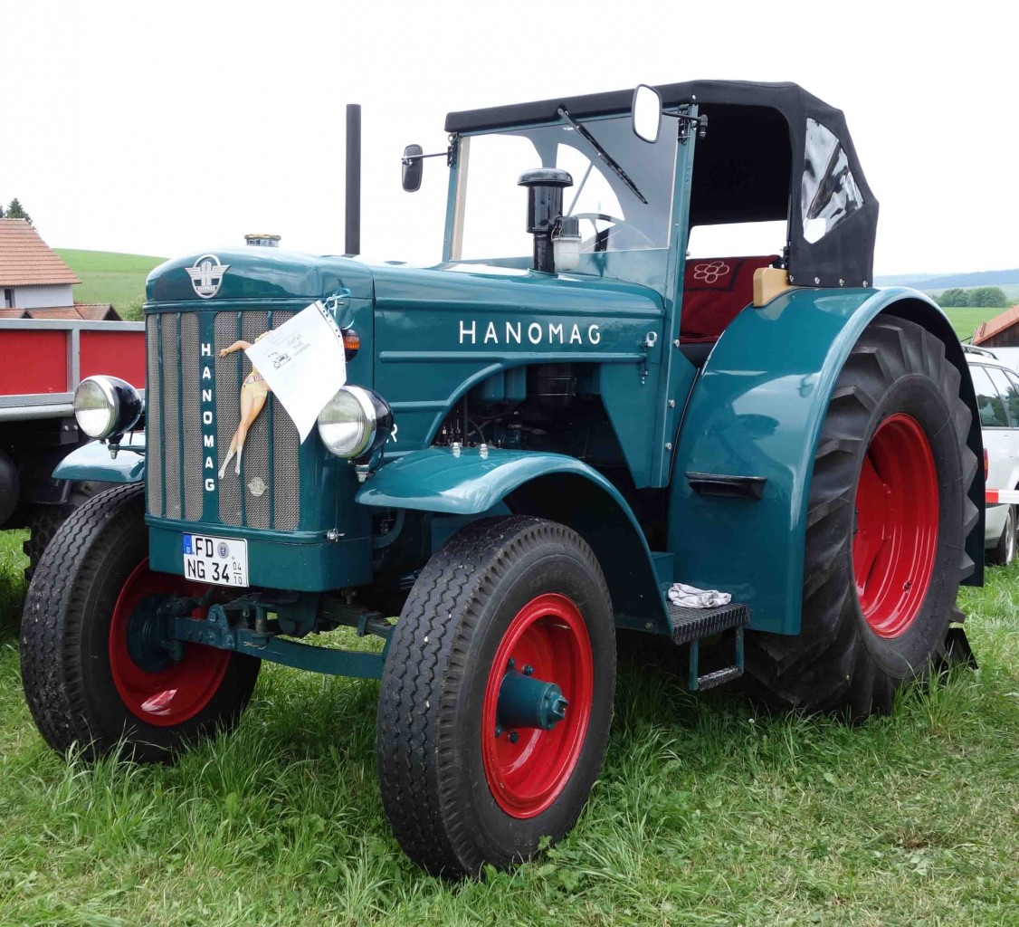 Hanomag R55 besucht die Oldtimerausstellung an der Ebersburg, Juni 2014