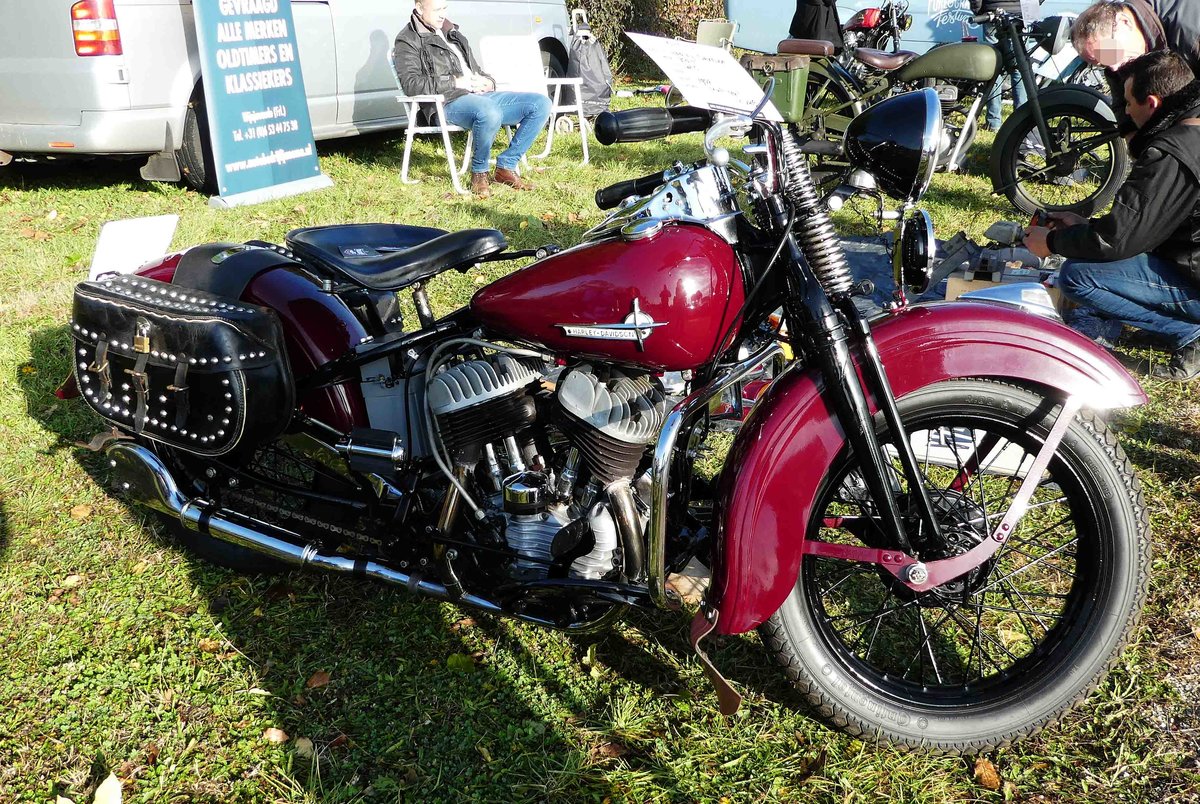 =Harley Davidson, steht bei der Veterama zum Verkauf, 10-2017
