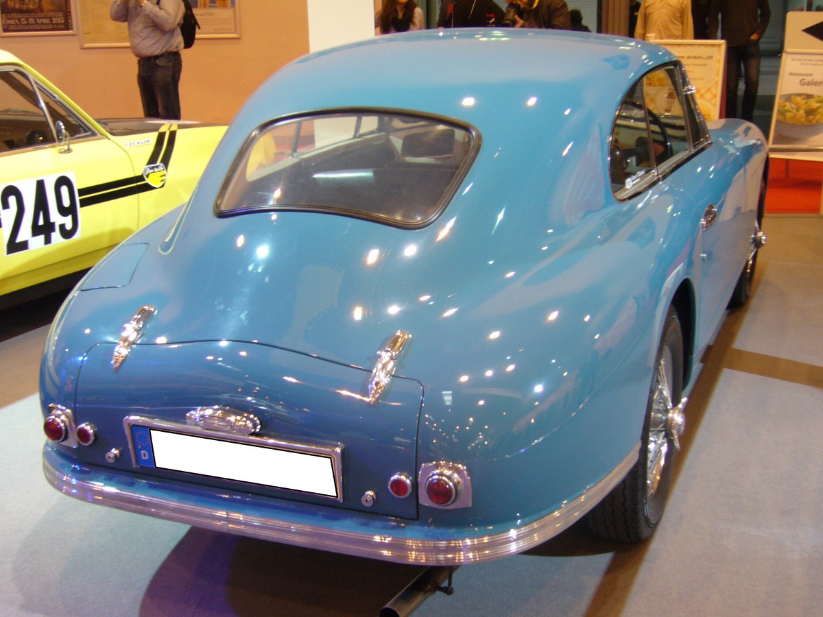 Heckansicht eines Aston Martin DB 2 MK1. 1950 - 1953. Essen-Motor-Show am 05.12.2014.