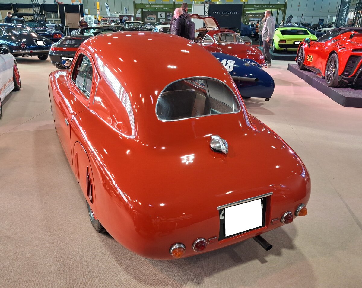 Heckansicht eines Fiat 1100S Berlina  Gobbone  aus dem Jahr 1947. Techno Classica Salon in Dortmund am 25.09.2026.
