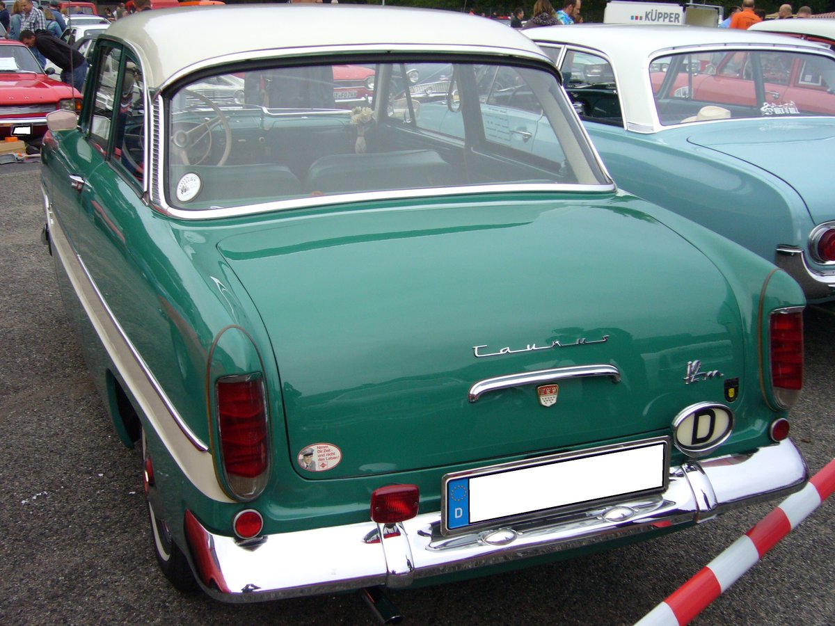 Heckansicht eines Ford Taunus G13 der vierten Serie. 1959 - 1962. Classic-Ford-Event am 18.09.2018 in Krefeld.
