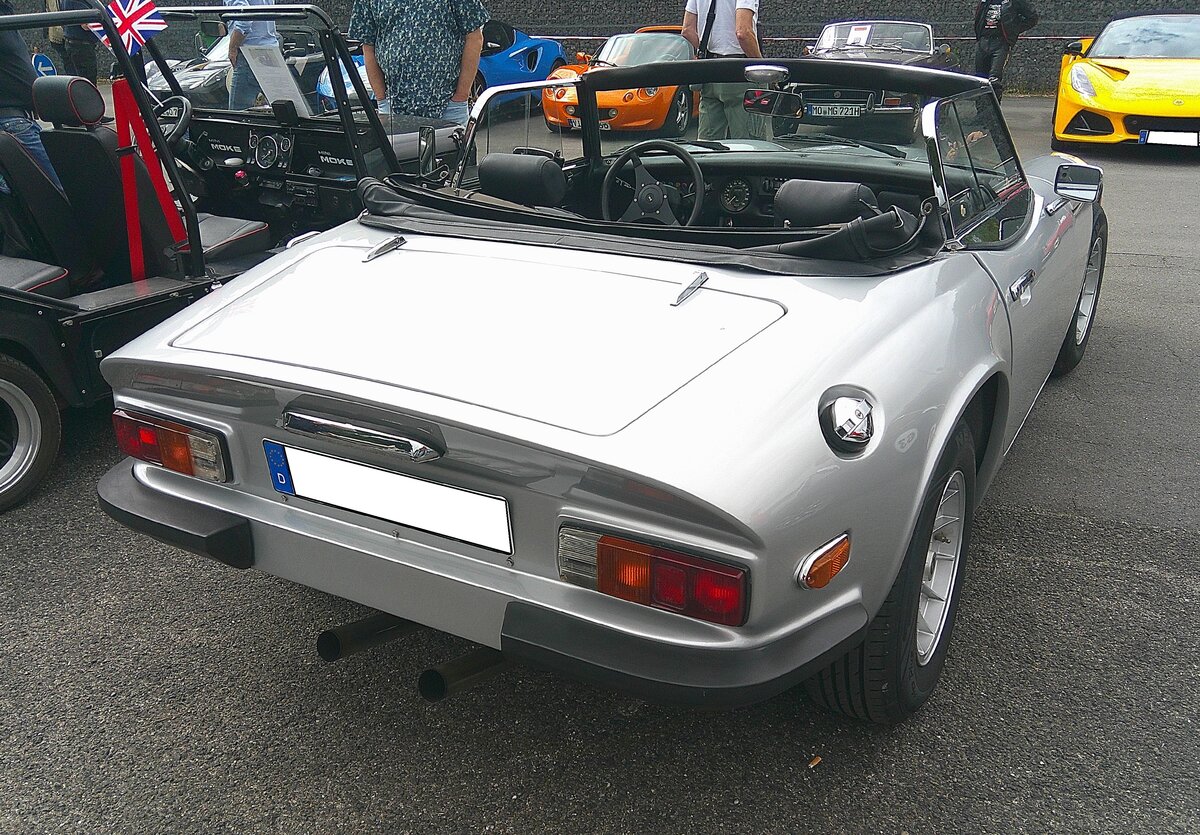 Heckansicht eines TVR 3000S. 10. BCMM ( B ritish C ar M otorcycle M eeting) am 19.07.2026 an Mo´s Bikertreff in Krefeld.