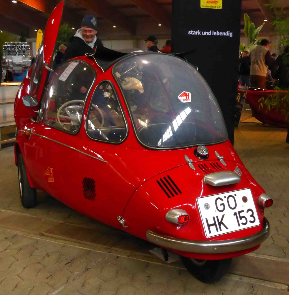 Heinkel Kabinenroller, gesehen auf der Technorama 2015 in Kassel, März 2015