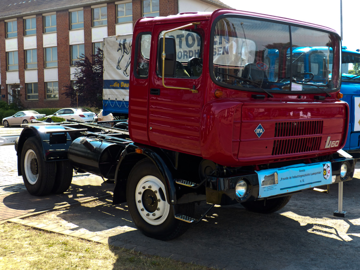 IFA F225 ein 1977 entwickelter Prototyp des L60, nach der Wende in Rußland eingesetzt und 2008 wieder nach Deutschland gelangt und restauriert. IFA-Museum Nordhausen 06.06.2015